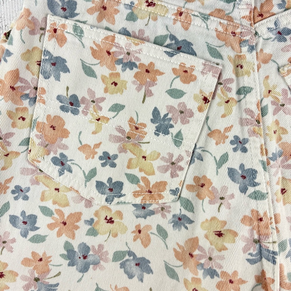VTG EXP Spirit of Nimes Express Floral Print Women's Jeans Shorts 26” High Waist - Picture 8 of 8
